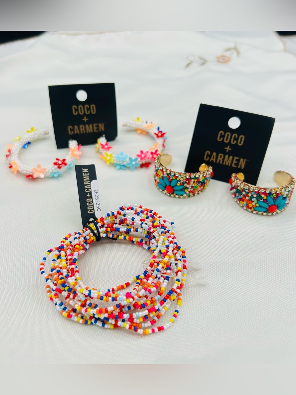 NWT Coco + Carmen Colorful Boho Jewelry Lot 3pc Set